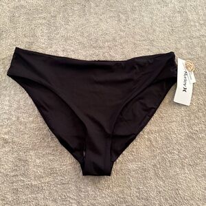 Hurley Full Coverage Black Swim Bottom